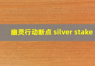 幽灵行动断点 silver stake